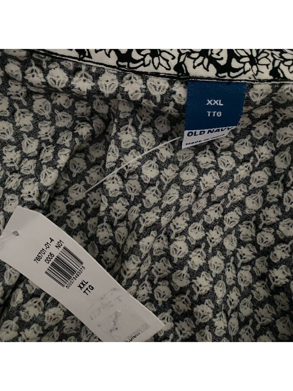 Old Navy Women's Long Sleeve Printed Poet Swing Blouse Top NWT Size XXL - Picture 8 of 9